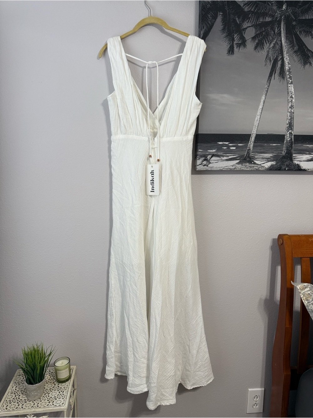 Indikah Boutique White Maxi Dress - Picture 3 of 10